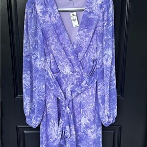 Express Lavender Wrap Dress